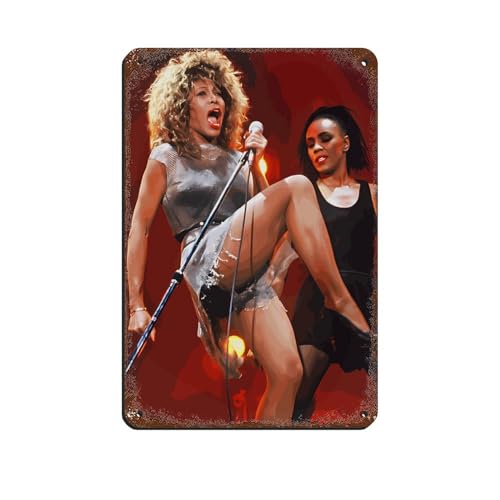 Rocksänger-Poster Tina Turner, klassisches Retro-Poster, Blechschild, Vintage-Stil, Metall, Pub, Club, Café, Bar, Zuhause, Wandkunst, Dekoration, Poster, Retro, 20 x 30 cm Rocksänger-Poster Tina Turner, klassisches Retro-Poster, Blechschild, Vintage-Stil, Metall, Pub, Club, Café, Bar, Zuhause, Wandkunst, Dekoration, Poster, Retro, 20 x 30 cm von PIPIZA