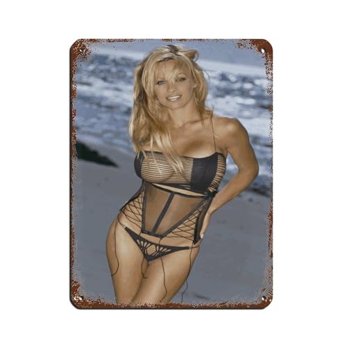 Schauspieler Pamela Anderson Poster (14) Retro Poster Metall Blechschild Chic Art Retro Eisen Malerei Bar Menschen Höhle Cafe Familie Garage Poster Wanddekoration 30 x 40 cm von PIPIZA