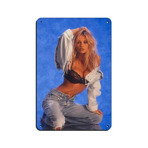 Schauspieler Pamela Anderson Poster (9) Blechschild Vintage Metall Pub Club Cafe Bar Home Wandkunst Dekoration Poster Retro 20 x 30 cm von PIPIZA