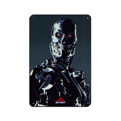 The Terminator Skynet Poster, klassisches Filmposter, Retro-Poster, Metall-Blechschild, schicke Kunst, Retro, Eisenmalerei, Bar, Menschen, Höhle, Café, Familie, Garage, Poster, Wanddekoration, 20 x 30 The Terminator Skynet Poster, klassisches Filmposter, Retro-Poster, Metall-Blechschild, schicke Kunst, Retro, Eisenmalerei, Bar, Menschen, Höhle, Café, Familie, Garage, Poster, Wanddekoration, 20 x 30 von PIPIZA