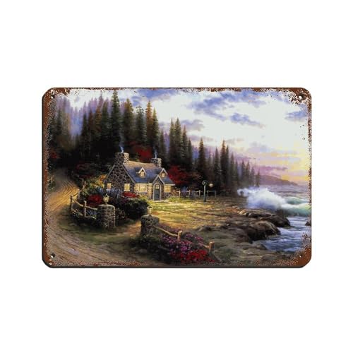 Thomas Kinkade Poster Landhausstil Poster Retro Poster Metall Blechschild Chic Kunst Retro Eisen Malerei Bar Menschen Höhle Cafe Familie Garage Poster Wanddekoration 20 x 30 cm Thomas Kinkade Poster Landhausstil Poster Retro Poster Metall Blechschild Chic Kunst Retro Eisen Malerei Bar Menschen Höhle Cafe Familie Garage Poster Wanddekoration 20 x 30 cm von PIPIZA