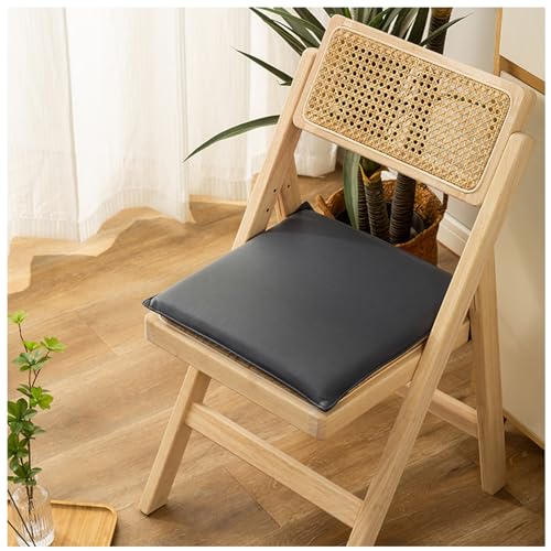 Leder Esszimmerstuhl Kissen Sitzkissen 2er Set, Dicke Memory Foam Chair Pads mit Anti-Rutsch-Boden, Kissen für Küche, Essen, Büro Stühle 05,40 * 40 * 4cm von PIPOEI