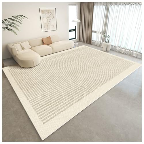 PIPOEI Teppich Wohnzimmer Groß 1,5 x 2,1 m, Rutschfester weicher Innenbereichsteppich, Moderne Dschungelgrüne Kurzflormatte für Schlafzimmer, Esszimmer-Heimdekorationsteppich 06 von PIPOEI