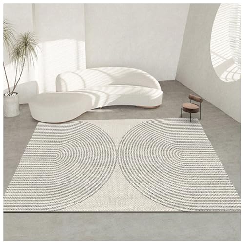 PIPOEI Teppich Wohnzimmer Groß 1,5 x 2,1 m, Rutschfester weicher Innenbereichsteppich, Moderne Dschungelgrüne Kurzflormatte für Schlafzimmer, Esszimmer-Heimdekorationsteppich 11 von PIPOEI