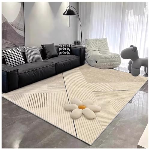 PIPOEI Teppich großer Rutschfester Flächenvorleger 180 x 250 cm wasserfest leicht zu reinigen kurzfloriger Innenteppich für Küche, Esszimmer, Homeoffice, Schlafzimmer 02 von PIPOEI