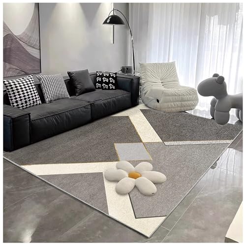 PIPOEI Teppich großer Rutschfester Flächenvorleger 180 x 250 cm wasserfest leicht zu reinigen kurzfloriger Innenteppich für Küche, Esszimmer, Homeoffice, Schlafzimmer 03 von PIPOEI