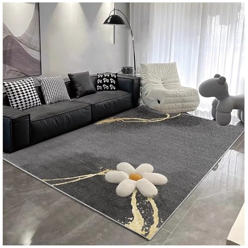 PIPOEI Teppich großer Rutschfester Flächenvorleger 180 x 250 cm wasserfest leicht zu reinigen kurzfloriger Innenteppich für Küche, Esszimmer, Homeoffice, Schlafzimmer 08 von PIPOEI