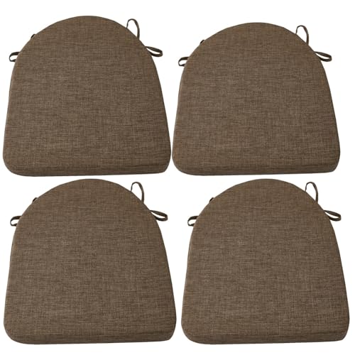 Stuhlkissen Sitzkissen Outdoor Gartenstuhlauflagen, Hufeisen rutschfest Stuhlkissen Halbrund mit Bändern, Sitzpolster für Outdoor Indoor Zuhause Büro Küche Coffee,4 Pack Stuhlkissen Sitzkissen Outdoor Gartenstuhlauflagen, Hufeisen rutschfest Stuhlkissen Halbrund mit Bändern, Sitzpolster für Outdoor Indoor Zuhause Büro Küche Coffee,4 Pack von PIPOEI
