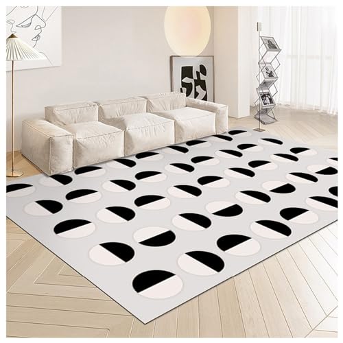Teppiche Wohnzimmerteppich weich groß Plüsch Kunstfell waschbar rutschfest für den Innenbereich niedrigflorige Matten Teppiche für Schlafzimmer Esszimmer Dekoration 01,120 * 160cm von PIPOEI
