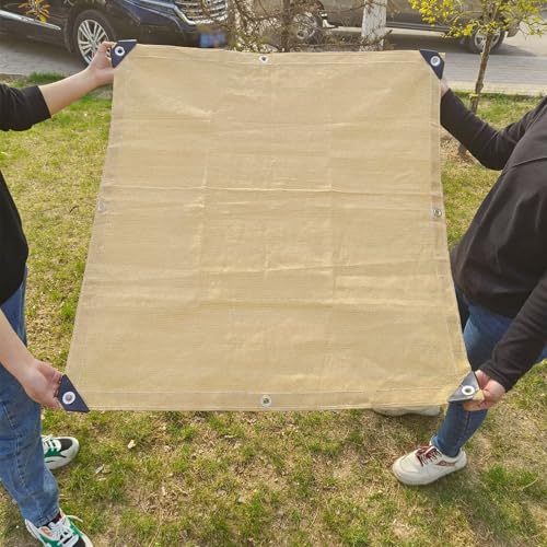 PIPRE 1.5m x 5m Sonnensegel Wasserdicht Rechteckig Sonnenschutz Wasserabweisend Premium PES Polyester mit UV Schutz für Balkon Garten Terrasse Creme von PIPRE