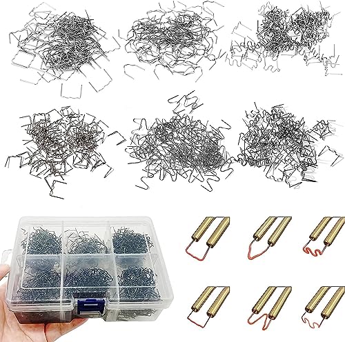 1200pcs Heiße Heftklammern，0,8mm / 0,6mm Schweiß-Zubehör,Reparatur Heftklammern für Auto Kunststoff Schweißen Reparatur von PIQIUQIU