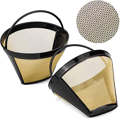 2 Stück Kaffee Dauerfilter 8-12 Tasse Edelstahl Kaffee Filter Mesh Korb Waschbar Kaffeefilter Wiederverwendbar Dauerkaffeefilter 2 Stück Kaffee Dauerfilter 8-12 Tasse Edelstahl Kaffee Filter Mesh Korb Waschbar Kaffeefilter Wiederverwendbar Dauerkaffeefilter von PIQIUQIU
