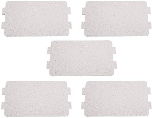PIQIUQIU 5 STÜCKE Mikrowellenofen Glimmerplatte Glimmerscheibe Blatt Ersatz Reparaturzubehör, 116 x 64 mm von PIQIUQIU