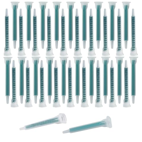 PIQIUQIU 50 Stück Epoxid-Mischdüse Statische Mischdüse Klebstoffkartuschen Spitze für 50 ml / 1,7 oz (1:1/1: 2 Verhältnis) FMA06-16 von PIQIUQIU