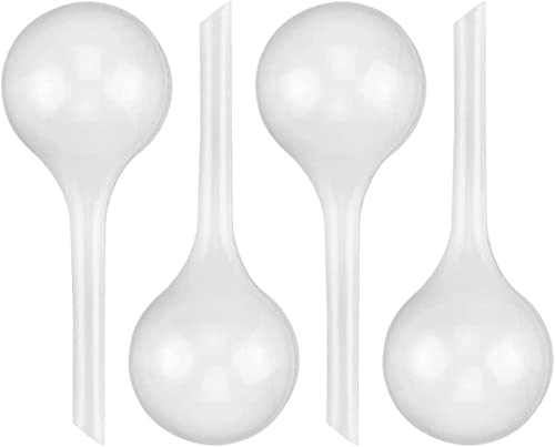 PIQIUQIU Bewässerungskugeln 4 Stück Gießkugeln Topfpflanzen Selbstbewässerung PVC Bewässerung-Kugeln Pflanzen Bewässerung Wasserspender 27 * 8cm-300ml von PIQIUQIU