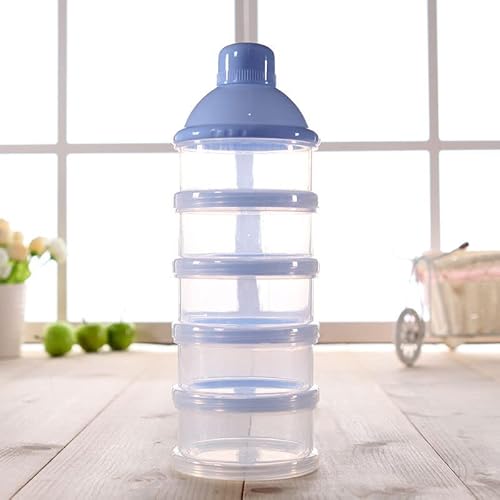 PIQIUQIU Tragbare Milchpulver-Behältertopf, 5-Layer-Baby-Milchpulverformel-Spender, Aufbewahrungsbox von PIQIUQIU