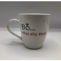 Pfaltzgraff Everyday Oversized Kaffeebecher Teetasse Weiß 18Oz I Do What She Says von PIQUINStore