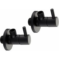 Paar 1/2 "x 3/8" G-Eckventile Piralla Rubinetterie CRSTNR12 matt-schwarz Paar 1/2 "x 3/8" G-Eckventile Piralla Rubinetterie CRSTNR12 matt-schwarz von PIRALLA