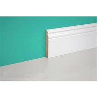 Elegante Sockelleiste im Barockstil aus weißem MDF mit den Maßen 18x100 mm und einer Höhe von 2250 mm, hergestellt von der renommierten Marke Pircher. Elegante Sockelleiste im Barockstil aus weißem MDF mit den Maßen 18x100 mm und einer Höhe von 2250 mm, hergestellt von der renommierten Marke Pircher. von PIRCHER
