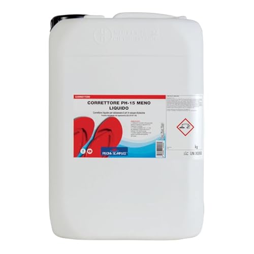 PISCINA SEMPLICE Reduzierstück PH-15 weniger Flüssigkeit Kanister 25 kg Reinigung von Wasser Pool von PISCINA SEMPLICE