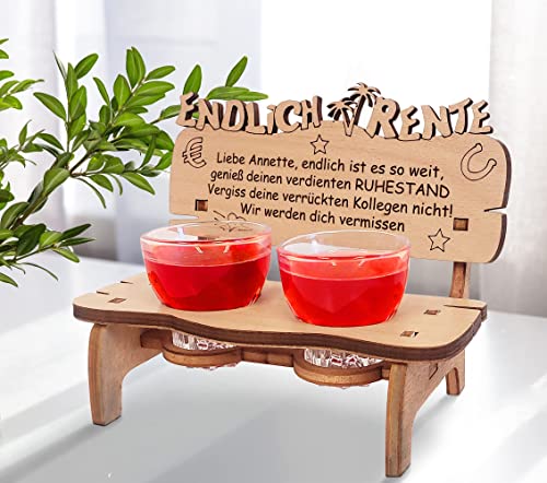 PISDEZ Abschiedsgeschenk Kollegen zur Rente - Abschiedskarte für Kollegin in Form Einer Rentenbank als Ruhestand Geschenk - Frau/Männer von PISDEZ