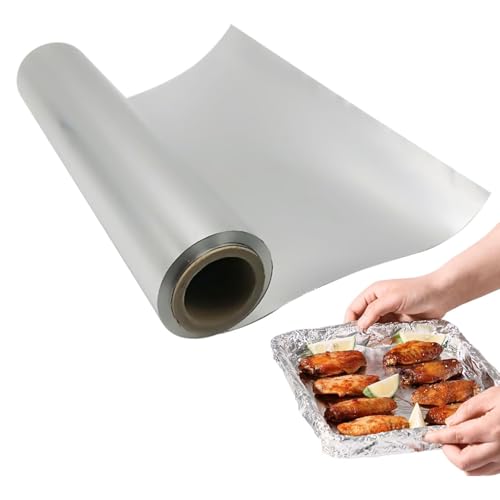 Küchenfolie, 30 cm x 60 m, Aluminiumfolie, Catering-Folie für Lebensmittelaufbewahrung, Kochen, Grillen, Braten Küchenfolie, 30 cm x 60 m, Aluminiumfolie, Catering-Folie für Lebensmittelaufbewahrung, Kochen, Grillen, Braten von PISTISJACK