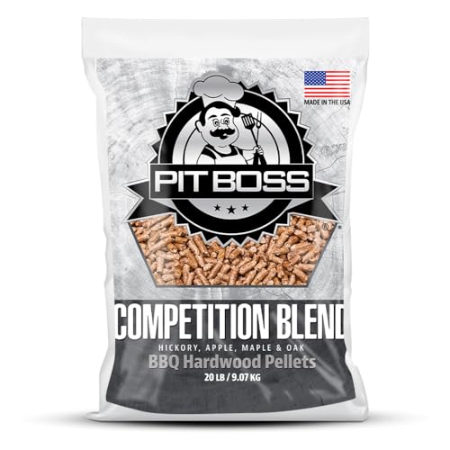 Pit Boss BBQ Hartholzpellets Wettkampfmischung, 9 kg, ohne Zusatzstoffe von PIT BOSS