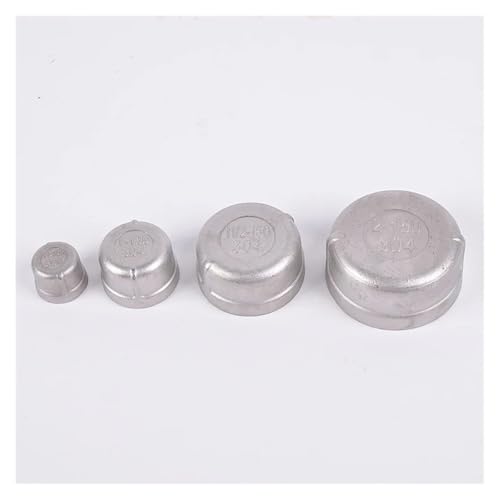 1 Stück BSPT DN8 DN10 DN15 DN20 DN25 DN32 DN40 DN50 Rohrkappe weiblich Edelstahl SS304 Gewinderohr Abdeckkappe für Rohr PIUHRKLEVD (5,1 cm) von PIUHRKLEVD