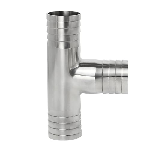 12,7 16 19 25 32 38 45 51 mm Schlauchstutzen, 304 Edelstahl, 3-Wege-Verteiler, PIUHRKLEVD (16 mm Widerhaken) von PIUHRKLEVD