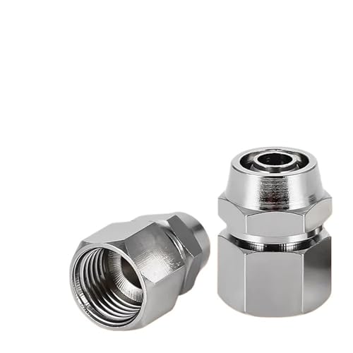 KPCF Kopierer Pneumatische Armaturen, 1/8 Zoll, 1/4 Zoll, 3/8 Zoll, 1/2 Zoll, Innengewinde, Luftverschraubung, Schnellverbinder OD 4, 6, 8, 10, 12 mm, PIUHRKLEVD (KPCF 6-04), 10 Stück von PIUHRKLEVD