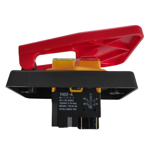 PIUHRKLEVD 1PCS 4 Pins Off-On Stop Push Button Switch 16A Power-Off/Undervoltage Protection Electromagnetic Start Switch von PIUHRKLEVD