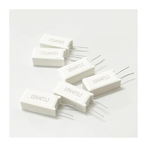 PIUHRKLEVD 5PCS Vertical Cement Resistance 10W 0.05~100K ohm 5% 0.1R 0.15R 0.22R 0.25R 0.39R 0.47R 1R 10RJ 100R 150R Ceramic Resistor (12K) von PIUHRKLEVD