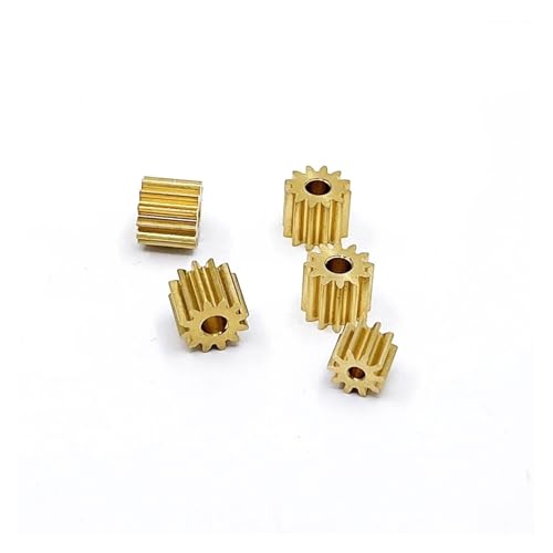 PIUHRKLEVD 8T 1.98MM Teeth 0.6 Modulus Copper Brass Gear Metal Transmission Pinion Gear Fit Electronic Starter Shaft Hole PIUHRKLEVD 8T 1.98MM Teeth 0.6 Modulus Copper Brass Gear Metal Transmission Pinion Gear Fit Electronic Starter Shaft Hole von PIUHRKLEVD