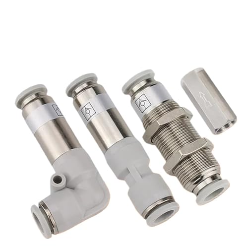 Pneumatisches Rückschlagventil 6 mm 8 mm 10 mm 12 mm Einwegventil Luftgas Einweg-Messingventil Luftkompressor Rohrmontage Adapter PIUHRKLEVD (SPM-10) von PIUHRKLEVD