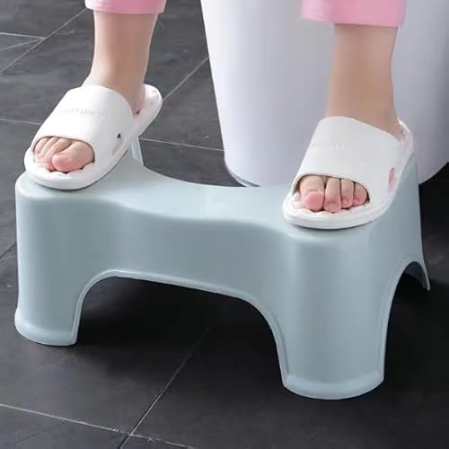 PIURUF 17 cm Höhe, multifunktionaler Kunststoff-Hocker, perfekte Höhe für die empfohlene Position, rutschfester Toilettenhocker von PIURUF