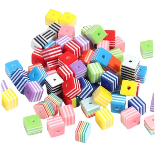 200pcs Acrylperlen, gestreifte Würfel Regenbogenperlen mit Loch 8 mm farbenfrohe quadratische, gestreifte Bubble 200pcs Acrylperlen, gestreifte Würfel Regenbogenperlen mit Loch 8 mm farbenfrohe quadratische, gestreifte Bubble von PIUpiuLIANG