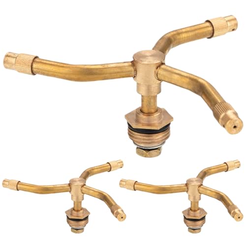 3 Arm Automatic Rotary Sprayer, 3pcs Messing Sprinklerkopf, 360 -Grad -Rotation Bewässerungssystem Sprinklerkopf, robuste Wasserdüsen für Gartenschlauch 3 Arm Automatic Rotary Sprayer, 3pcs Messing Sprinklerkopf, 360 -Grad -Rotation Bewässerungssystem Sprinklerkopf, robuste Wasserdüsen für Gartenschlauch von PIUpiuLIANG