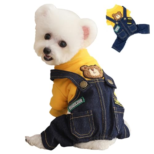 Hund Overalls weiche leichte, gemütliche Polyester entzückende Hundebelte mit 2 Taschen für kleine mittelgroße Hunde Catsdog Overalls Hund Overalls weiche leichte, gemütliche Polyester entzückende Hundebelte mit 2 Taschen für kleine mittelgroße Hunde Catsdog Overalls von PIUpiuLIANG