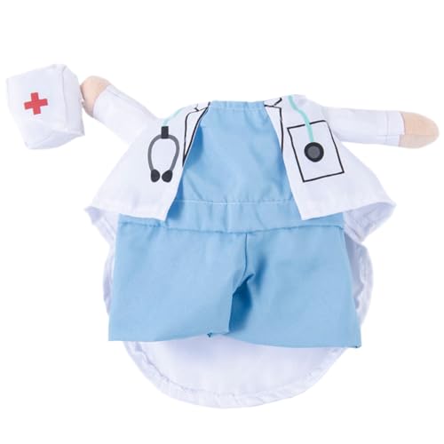Hundekostüm, Polyester Hund Doktor Kostüm Lustige Haustier Cat Cosplay Dress up Party Haustier Vorräte für kleine mittelpapler kittendog kittendog von PIUpiuLIANG
