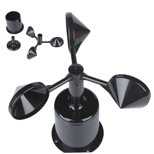 PIUpiuLIANG Anemometer-Schalen, wetterfeste Kunststoff-Windgeschwindigkeitsmesser-Schalen, einfach zu installierende Windgeschwindigkeitsmessvorrichtung, Messgerät Zubehör Anemometer von PIUpiuLIANG