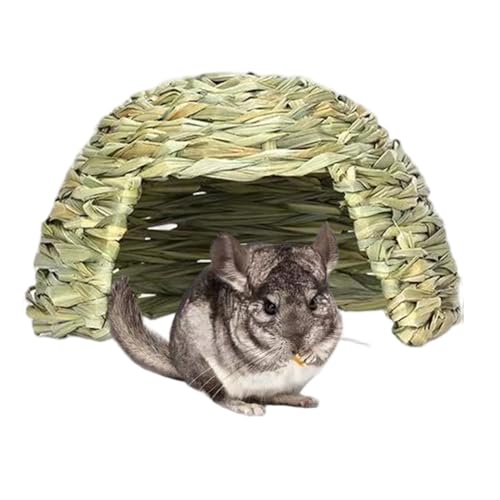 PIUpiuLIANG Hamster Versteck 11 x 7 Zoll Gras Meerschweinehütte Woven Hasen Versteck für Käfig warm Warm halten PIUpiuLIANG Hamster Versteck 11 x 7 Zoll Gras Meerschweinehütte Woven Hasen Versteck für Käfig warm Warm halten von PIUpiuLIANG