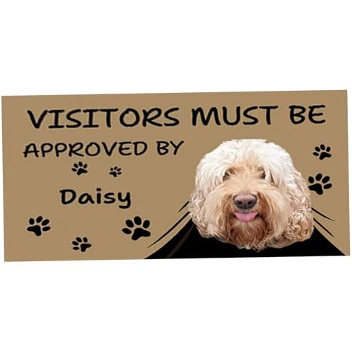 PIUpiuLIANG Haustürmatte, 35x24 Zoll süßer Hundeingangsteppich, absorbierender färbender Eingangsteppich, rutschfeste Waschmatten, Style 2 Türmatte von PIUpiuLIANG