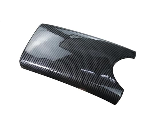 PIWINE Auto Mittelkonsole Deckel Panel Armlehne Box Schutzhülle ABS Carbon Faser Trim Für Benz E Klasse W211 2003 2004-2008 Mittelkonsolenabdeckung (Color : A Carbon Fiber Color) von PIWINE