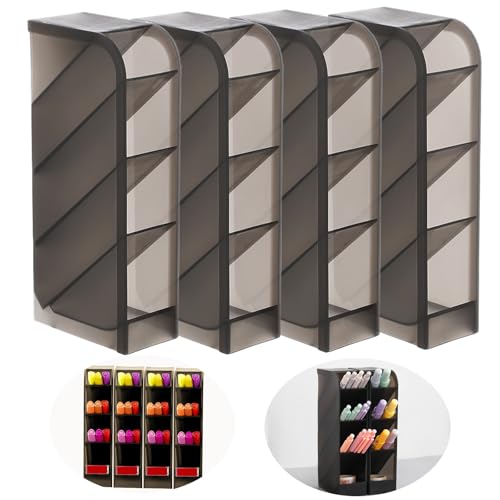 PIWOSGOL 4 Stück Stiftehalter Organizer, Schwarz Schreibtisch Stifteköcher, Multifunktionaler Stifthalter Bleistift Aufbewahrungsbox, Pinselbehälter Organizer Stifte Halter für Büro Heimbedarf PIWOSGOL 4 Stück Stiftehalter Organizer, Schwarz Schreibtisch Stifteköcher, Multifunktionaler Stifthalter Bleistift Aufbewahrungsbox, Pinselbehälter Organizer Stifte Halter für Büro Heimbedarf von PIWOSGOL