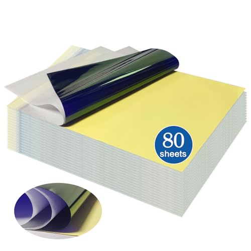 PIXESTT 80 Blätter Tattoo Papier, Stencil Papier für Tattoo-Transfer, 4-lagiges Design, Sie Können Eine Vielzahl von Mustern Selbst für Tattoo-Transfer Entwerfen, A4-Format PIXESTT 80 Blätter Tattoo Papier, Stencil Papier für Tattoo-Transfer, 4-lagiges Design, Sie Können Eine Vielzahl von Mustern Selbst für Tattoo-Transfer Entwerfen, A4-Format von PIXESTT