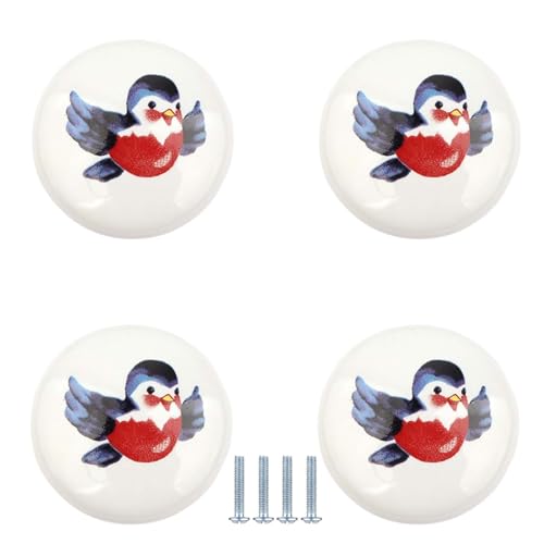 PIYYQNY Griffe Für Küchenschränke 4 Stück Runder Schubladenknopf Aus Keramik Süßer Schminktischknopf Mit Cartoon-Motiv Geeignet Für Schränke Kleiderschränke Küchenmöbelgriffe(Vogel Einzelloch 38mm) PIYYQNY Griffe Für Küchenschränke 4 Stück Runder Schubladenknopf Aus Keramik Süßer Schminktischknopf Mit Cartoon-Motiv Geeignet Für Schränke Kleiderschränke Küchenmöbelgriffe(Vogel Einzelloch 38mm) von PIYYQNY