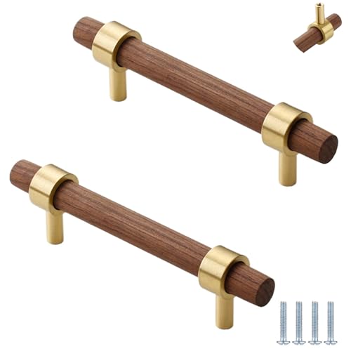 PIYYQNY Kommode Möbelknöpfe 2 Stück Schubladengriffe Aus Massivem Messing Geeignet Für Die Küche Schrankholzgriffe Schubladen Im Kinderzimmer Schranktürgriffe Kleiderschrankgriffe(Walnuss 128mm) PIYYQNY Kommode Möbelknöpfe 2 Stück Schubladengriffe Aus Massivem Messing Geeignet Für Die Küche Schrankholzgriffe Schubladen Im Kinderzimmer Schranktürgriffe Kleiderschrankgriffe(Walnuss 128mm) von PIYYQNY