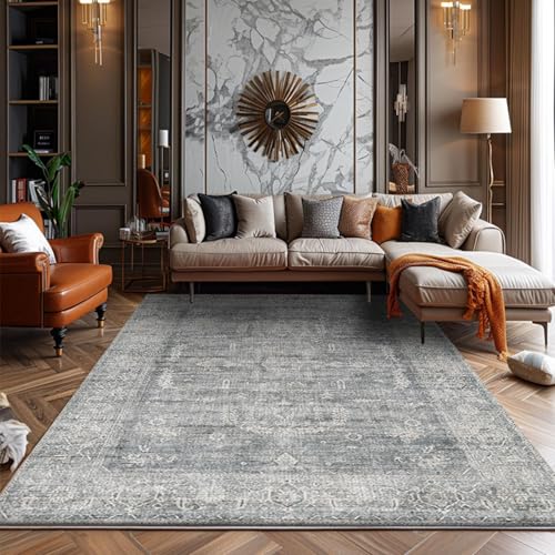 PIZZZENO Bedruckte Feng-Shui-Steppdecke mit Tintenwaschung, schmutzabweisender Wohnzimmerteppich, Nachttischteppich im Schlafzimmer, Heimdekoration (100 x 200 cm (3,3 x 6,6 FT/FSXB Anti-Rutsch 9) von PIZZZENO