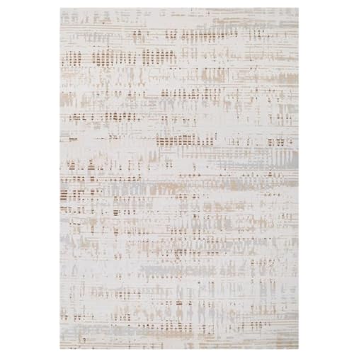 PIZZZENO Großflächige Schlafzimmerdekoration, Plüschteppich, dick, waschbar, Lounge-Bodenmatte, flauschig, weich, Arbeitszimmerteppiche für das Wohnzimmer (80 x 120 cm/D) von PIZZZENO