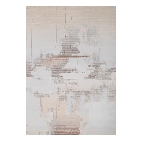 PIZZZENO Großflächige Schlafzimmerdekoration, Plüschteppich, dick, waschbar, Lounge-Bodenmatte, flauschig, weich, Arbeitszimmerteppiche für das Wohnzimmer (80 x 120 cm/F) von PIZZZENO